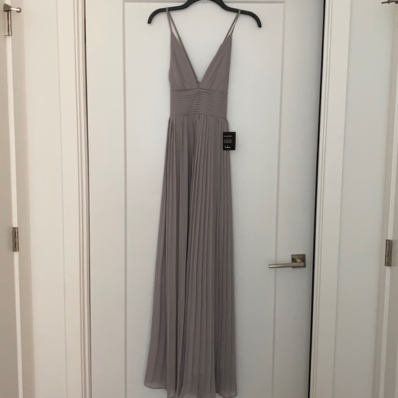 Lulu’s bridesmaids dress in gray, size extra small - Picture 1 of 1